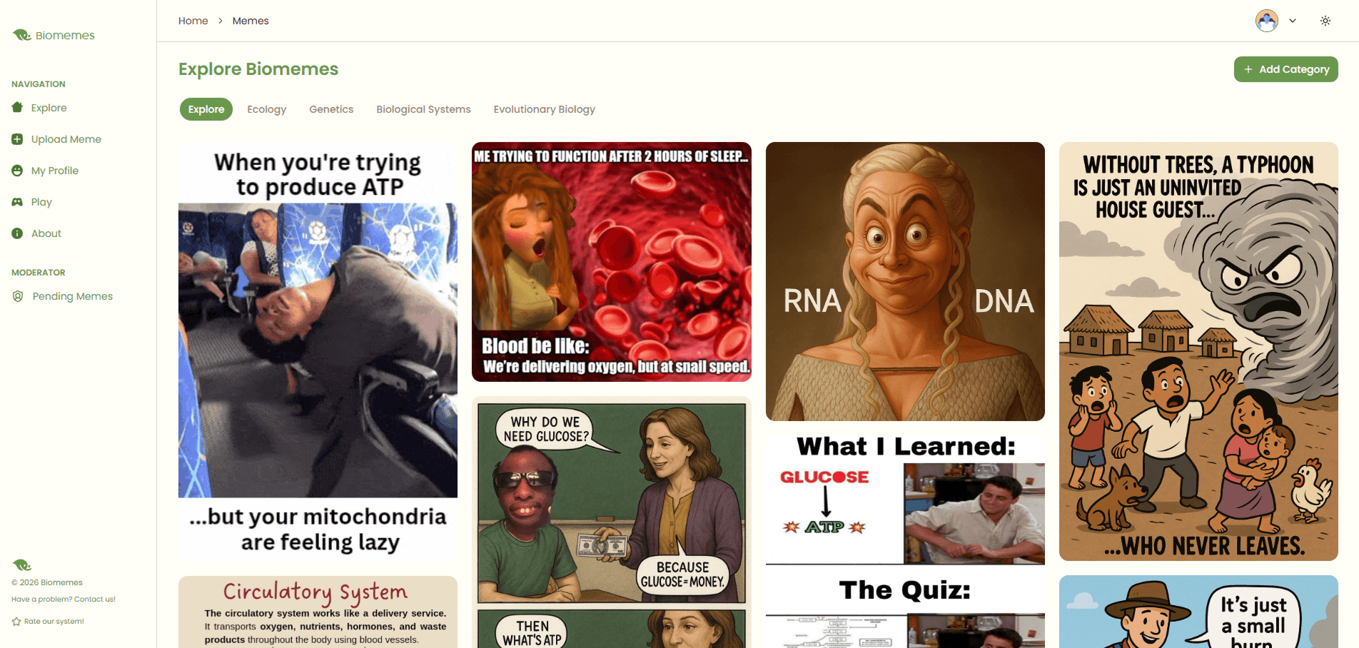 Educational Meme Management System